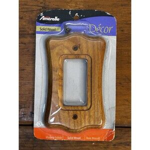 Amerelle Decor Solid Wood Switch Plate Cover New Old Stock Open Package